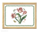 PIMPERNEL BOTANIC GARDEN Podnos polstrovaný Tulipány, 44 x 34 x 8cm