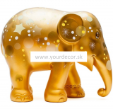 Soška slona SPARKLING CELEBRATION GOLD H75cm