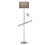 Stojatá lampa HOTEL Grey, E27/E14, H170 cm