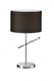 Stolná lampa HOTEL Black, E24, H55 cm