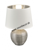 Stolná lampa LUXOR strieborná, H26 cm