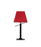 Stolná lampa ELEGANCE BLACK červená, H52cm
