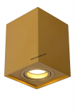 Stropné svietidlo TUBE Square 1/GU10 Matt Gold/Brass