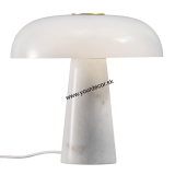 Stolná lampa GLOSSY Mramor biely 1/E27, H32 cm