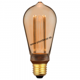 Žiarovka LED ST64-3,5W RETRO Gold E27 DIMM