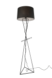 Stojatá lampa NEW YORK Black H150 cm