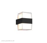 Nástenné svietidlo MOLINA Square Antracit, 2LED4,6W, 3000K, do exteriéru, IP54