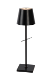 Stolná lampa JUSTIN Black LED2,2W, IP54, Outdoor AKKU