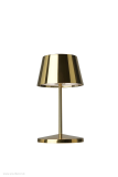 Stolná lampa SEOUL AKKU Gold IP65