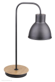 Stolná lampa VARIO Black / Wood, E27/60W, H48 cm