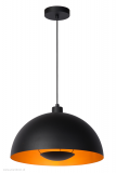 Závesné svietidlo SIEMON Black, 1/E27, D40 cm