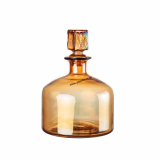 1M149 Váza - Fľaša ISLA Amber, H32,5 cm