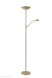 Stojatá lampa ZENITH Brass, LED20W+4W, 3000K, Dimm, H180cm