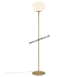 Stojatá lampa ALTON Brass/White opal 1/E27, H150cm
