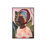 1Q202 Obraz v ráme Afričanka, 72 x 102 cm