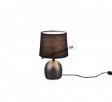 Stolná lampa MALU Čierna/Nikel antik 1/E14, H26cm