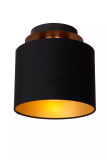 Stropné svietidlo FUDRAL Black 1/E27, D20cm