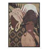 1Q223 Obraz v ráme Afričanky, 72 x 102 cm