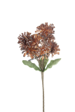 1P197 Umelá kvetina Protea Nutan, oranžová H80cm