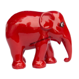 Soška slona METALLIC VERMILION RED H10cm