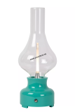 Stolná lampa JASON tyrkys LED2W, 3000K, StepDim, AKKU