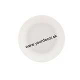 SANTORINI tanier polievkový biely D22cm, SET6ks
