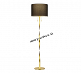 Stojatá lampa NANDOR Zlatá / Čierna. 1/E27 +  2xLED7W, 3000K