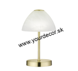Stolná lampa QUEEN Alabaster/Mosadz mat, LED2,5W, 3000K
