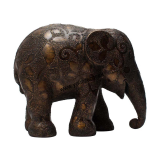 Soška slona GOLDEN CLOVERS H10cm