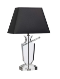 Stolná lampa ANFORA číra/čierna, 1/E17, H55 cm