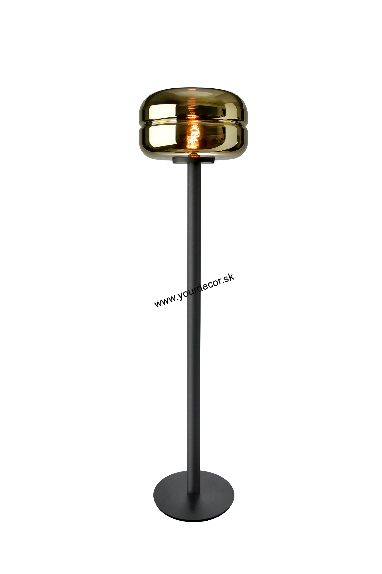 Stojatá lampa HAVANNA 1/E27 Gold Mirror Glass H152