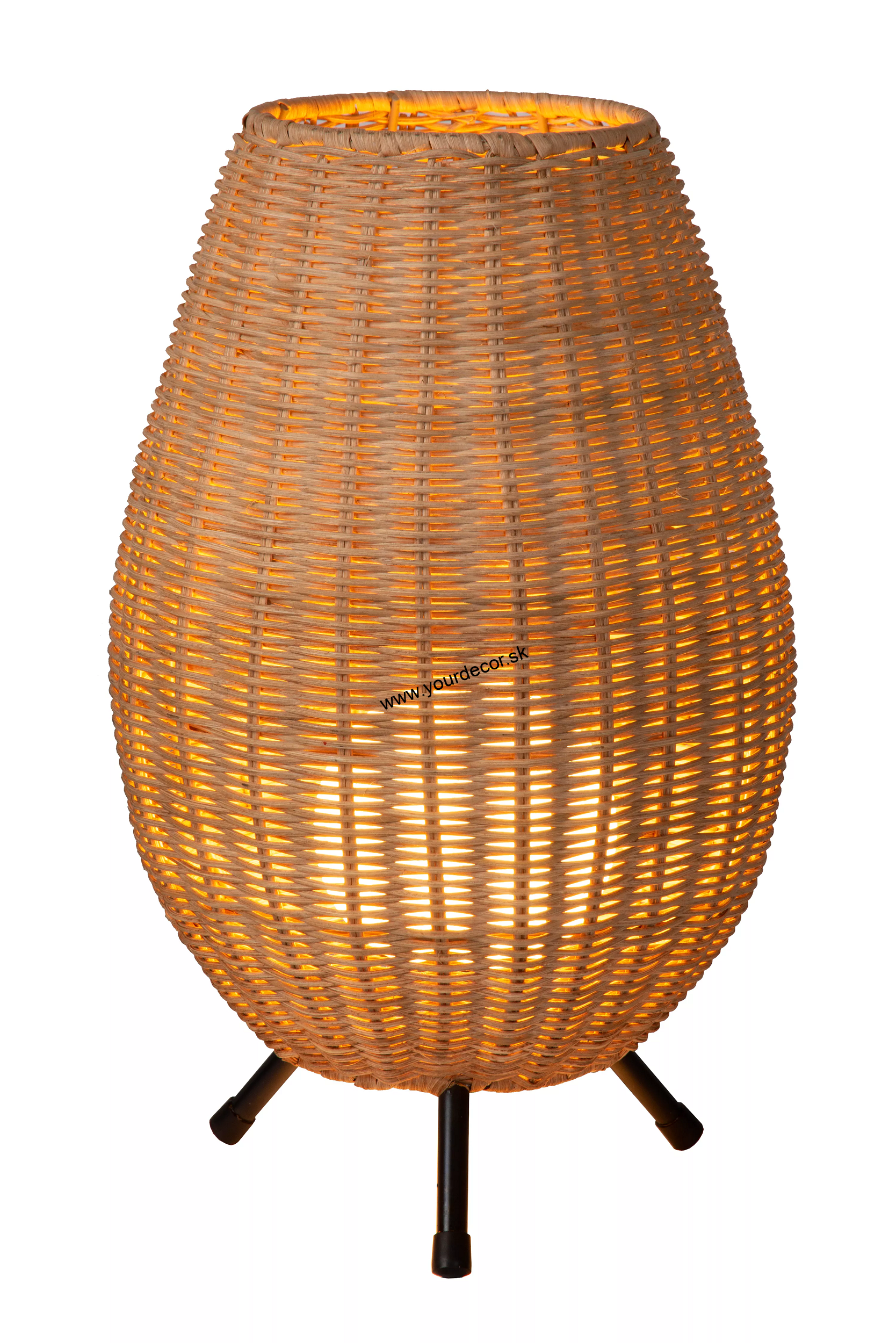 Stolná lampa COLIN Light wood 1/G9, D22 cm