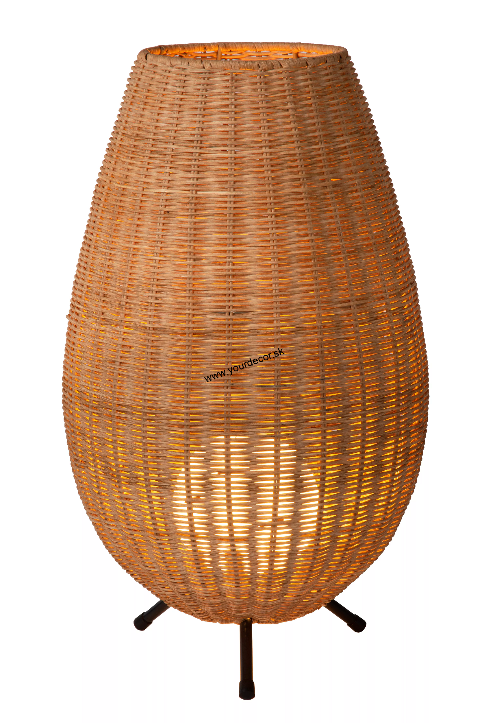 Stolná lampa COLIN Light wood 1/G9, D30 cm