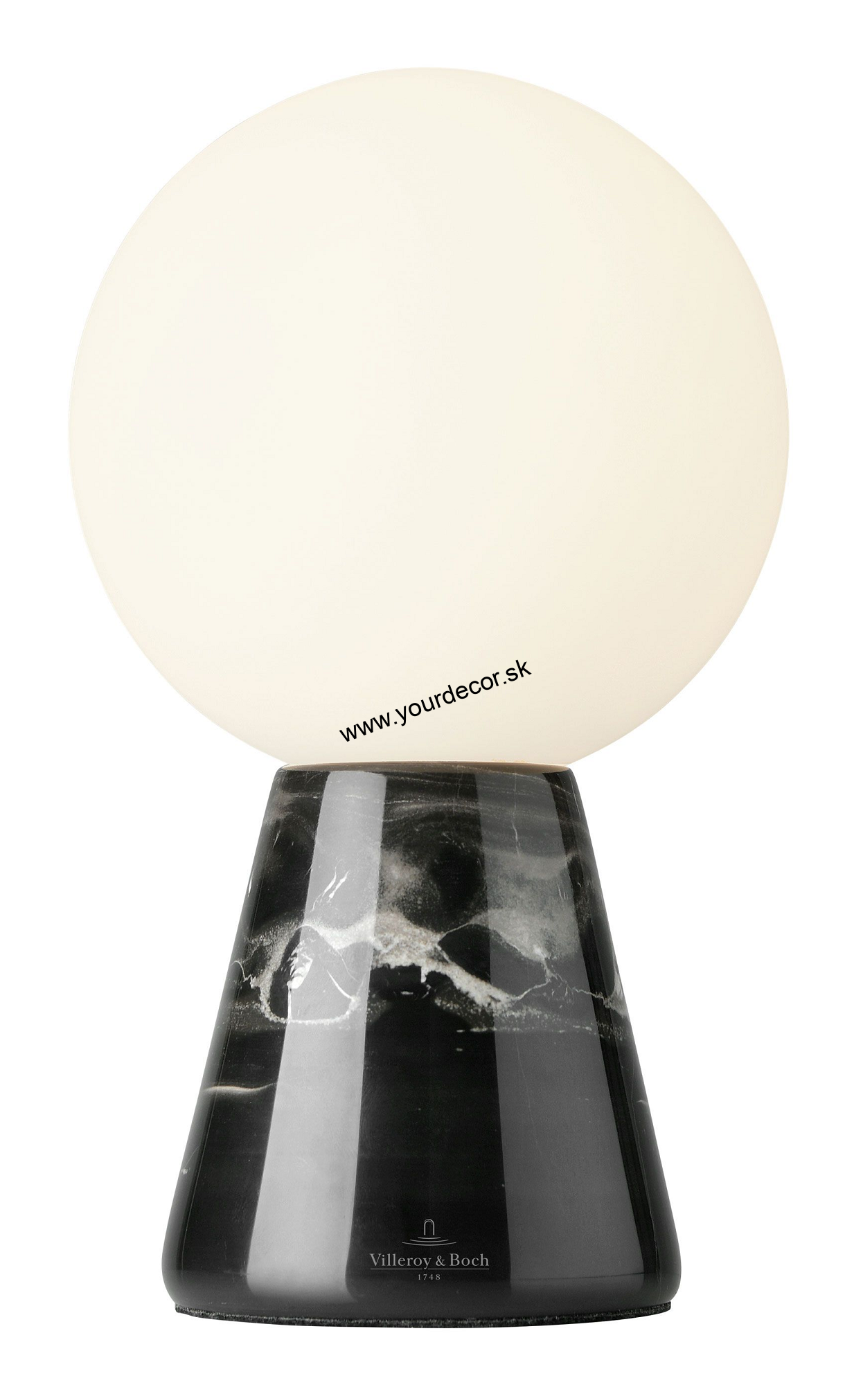 Stolná lampa CARRARA Čierny mramor LED1,3W, 3000K, H20,5 cm