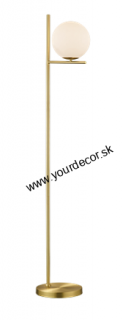 Stojatá lampa PURE Brass/White 1/E14, H150 cm