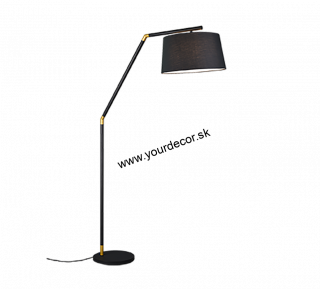 Stojatá lampa TRACY čierna 1/E27, H175 cm