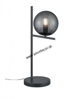 Stolná lampa PURE Antracite/Smoked, 1/E14, H52 cm