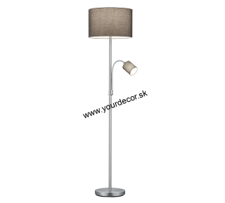 Stojatá lampa HOTEL Grey, E27/E14, H170 cm