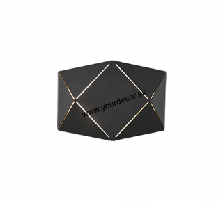 Nástenné svietidlo ZANDOR čierne, LED6,5W, 3000K, L18 cm