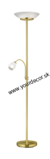 Stojatá lampa GERRY Brass matt 1/E27 + 1/E14, H180cm