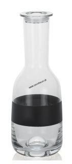 Fľaša UNFORGETTABLE číra/čierna H26 cm, 1l