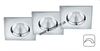 Svietidlo podhľadové LED ZAGROS Chrom,  3xLED5.5W, 3000KIP65 SET 3ks