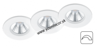 Svietidlo podhľadové LED ZAGROS Biela mat. 3x LED5.5W, 3000KIP65 SET 3ks