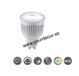 Žiarovka LED WIZ, LED 6,5W/GU10, 360lm, 220-6500K