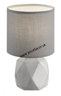 Stolná lampa PIKE sivá/titan, 1/E14, H28 cm
