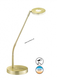 Stolná lampa DENT Mosadz mat., LED6W, 3000K/4750K/6500K