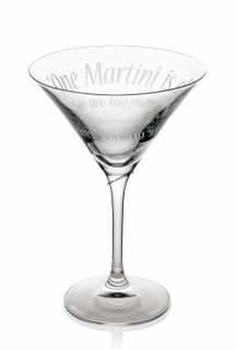 Pohár na Martini ROMANCING MARTINI číry SET 2ks
