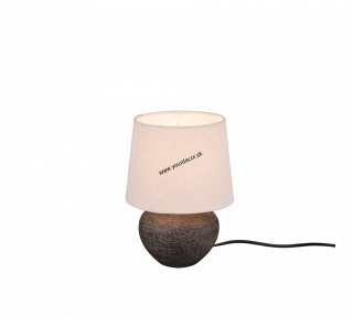 Stolná lampa LOU Hnedá/prírodná H25cm