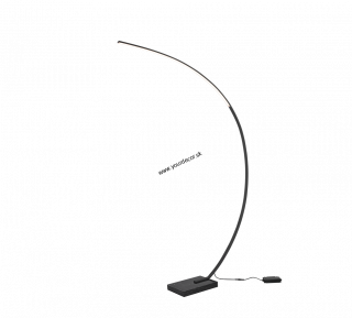 Stojatá lampa BANGKOK čierna matná H180cm