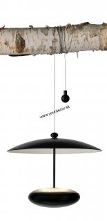 Závesné svietidlo / Stolná lampa FLYER čierna IP54 AKKU